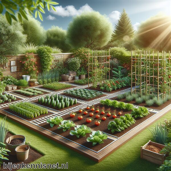 Indeling moestuin » Creëer de perfecte moestuinindeling 