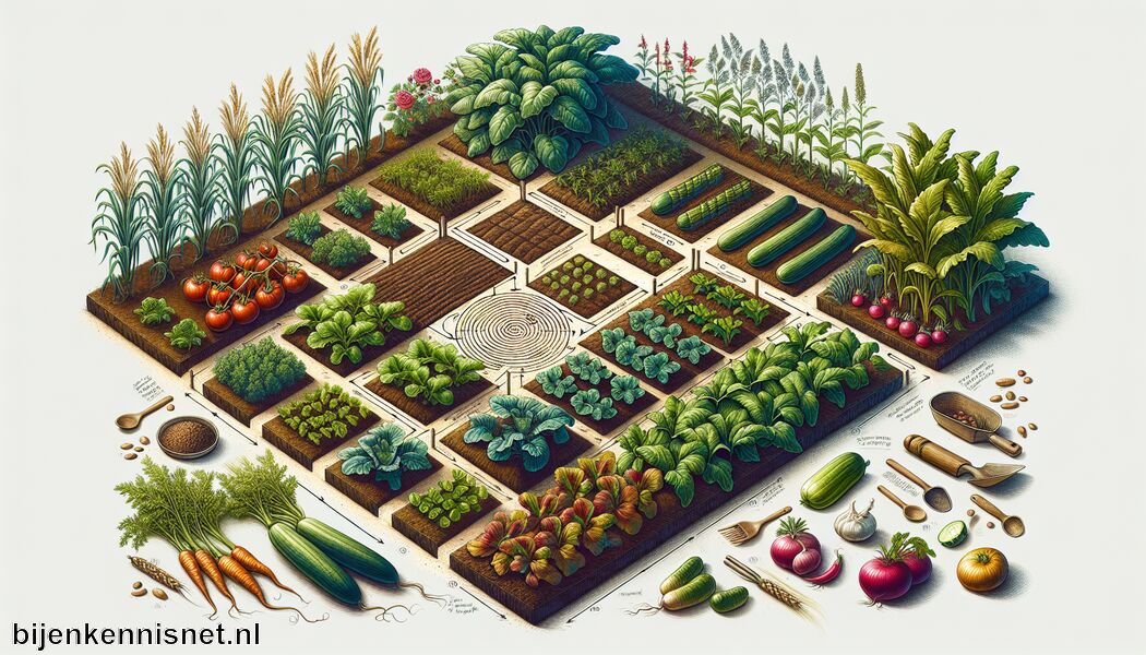 Plan crop rotation voor gezonde bodem - Indeling moestuin » Creëer de perfecte moestuinindeling 