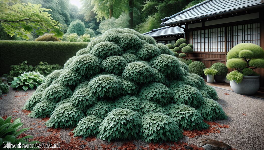 Beplanting als bodembedekker - Japans Kardinaalsmuts Haag » Japanse Kardinaalsmuts in Jouw Tuin 